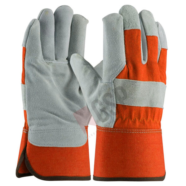 707 Cow Split Leather Rigger Gloves - Image 5