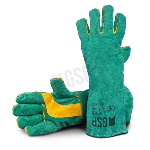 Reinforced Leather palm welding gloves
