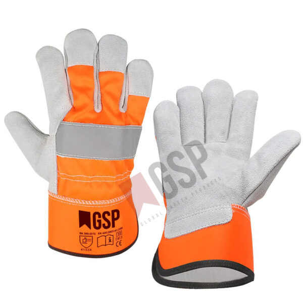 Fluorescent Canadian Rigger Gloves