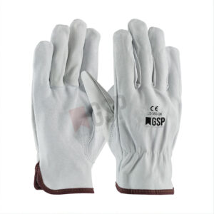 Sheepskin Grain Leather Driver Gloves Unlined