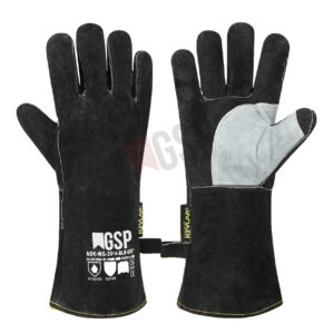 Reinforced palm and thumb welding gloves