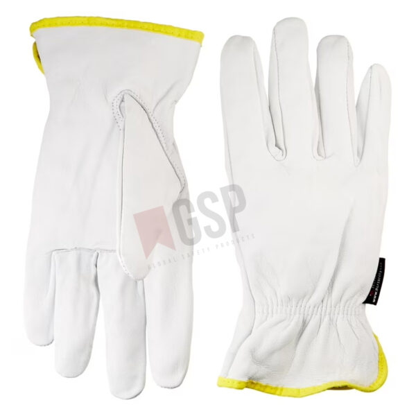 Sheepskin Grain Leather Driver Gloves Unlined - Image 2