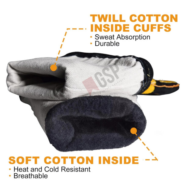 Reinforced palm welding gloves