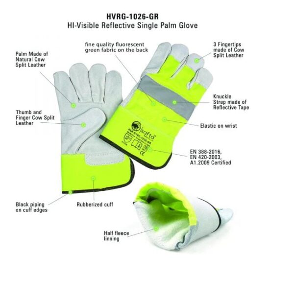 Fluorescent Canadian Rigger Gloves