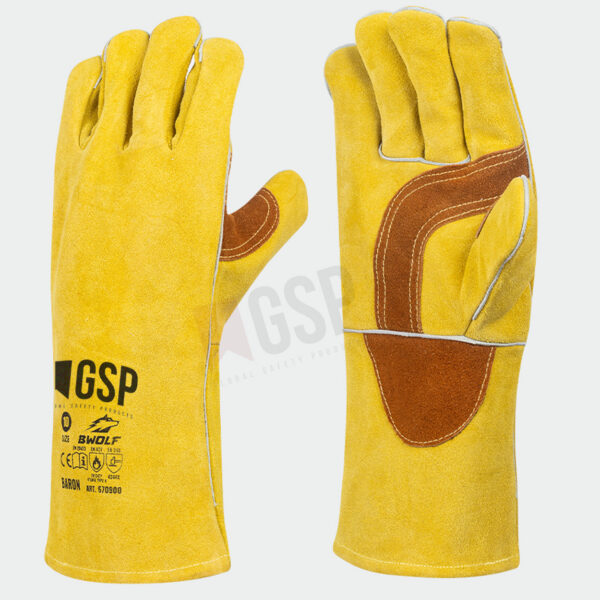 Reinforced Leather palm welding gloves