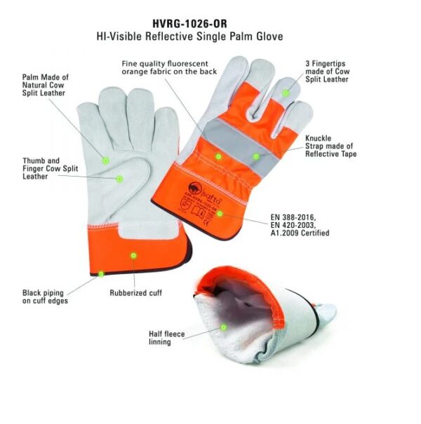 Fluorescent Canadian Rigger Gloves