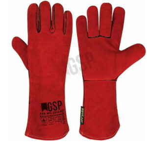 Cow split leather welding gloves