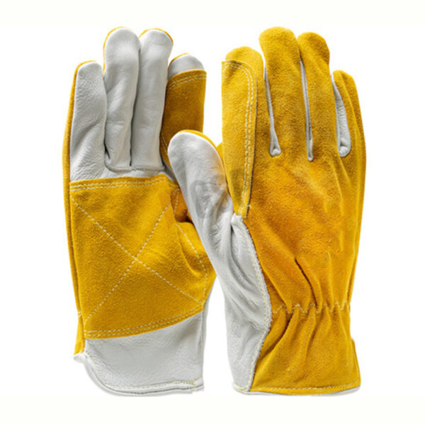 Split leather back driver gloves