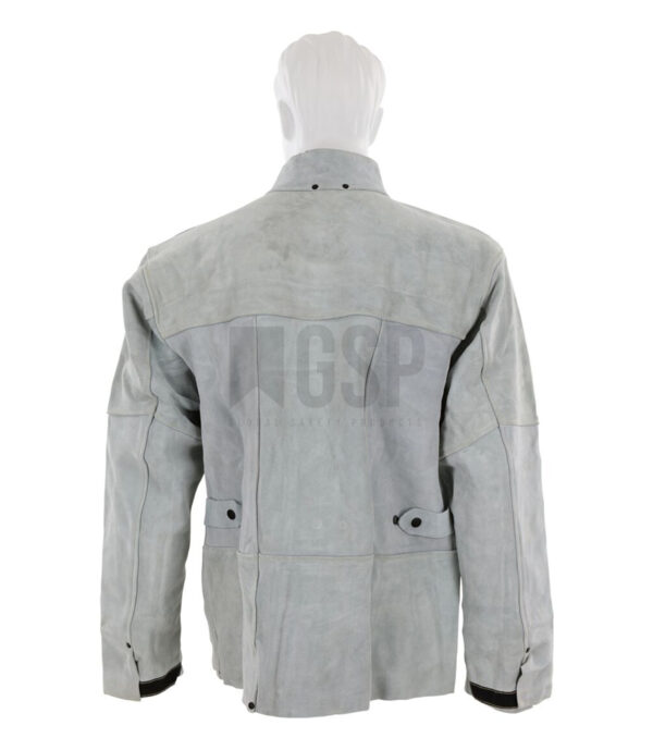 Split Leather Welding Jacket With Pockets - Image 2