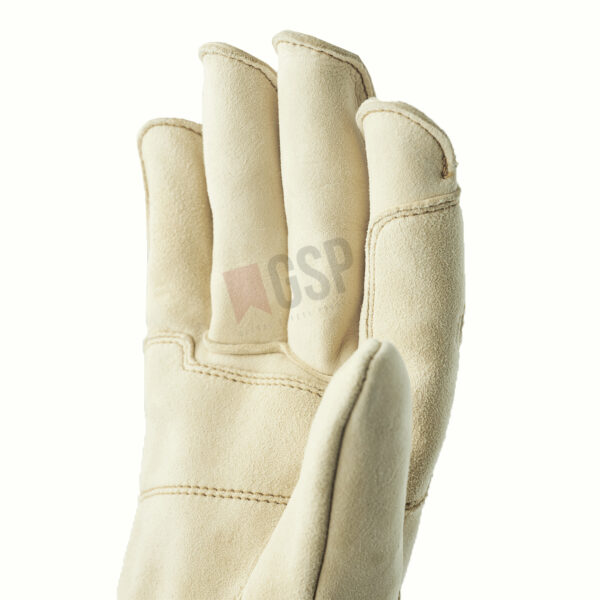 Reinforced grain leather gloves