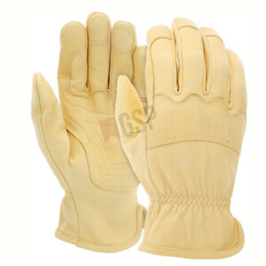 Reinforced grain leather gloves